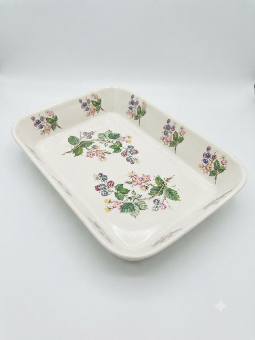 Portmeirion "Botanic Garden" Blackberry Rectangular Baker